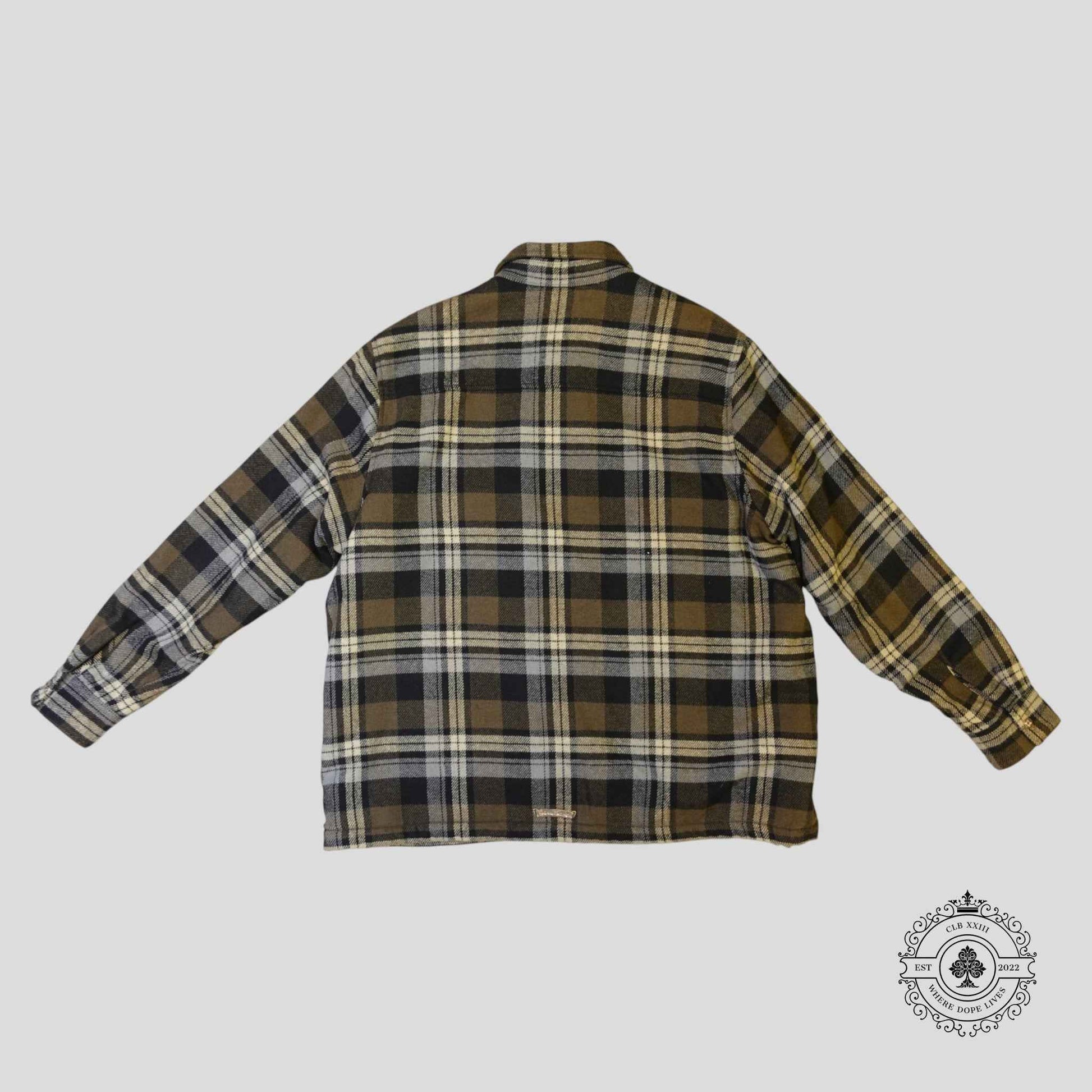 Chrome Hearts Fur Lined Flannel Shirt