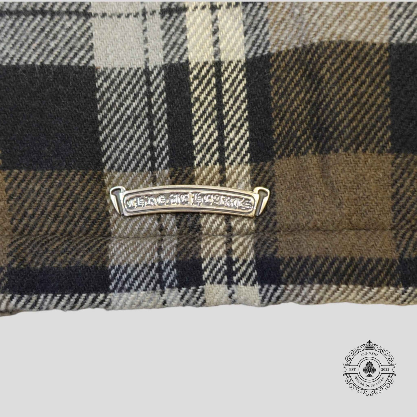 Chrome Hearts Fur Lined Flannel Shirt
