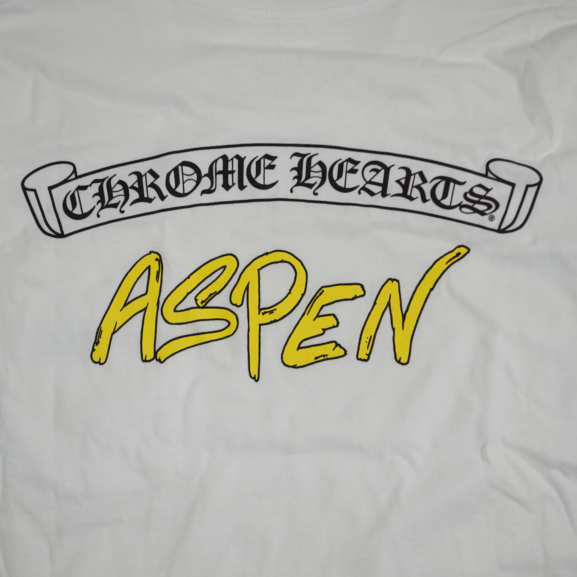 Chrome Hearts Aspen Logo Long Sleeve Tee in White