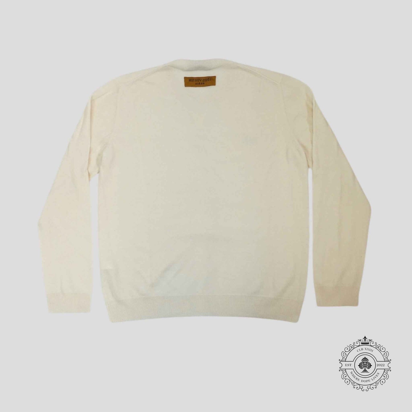Louis Vuitton LV Cashmere Sweater in Cream