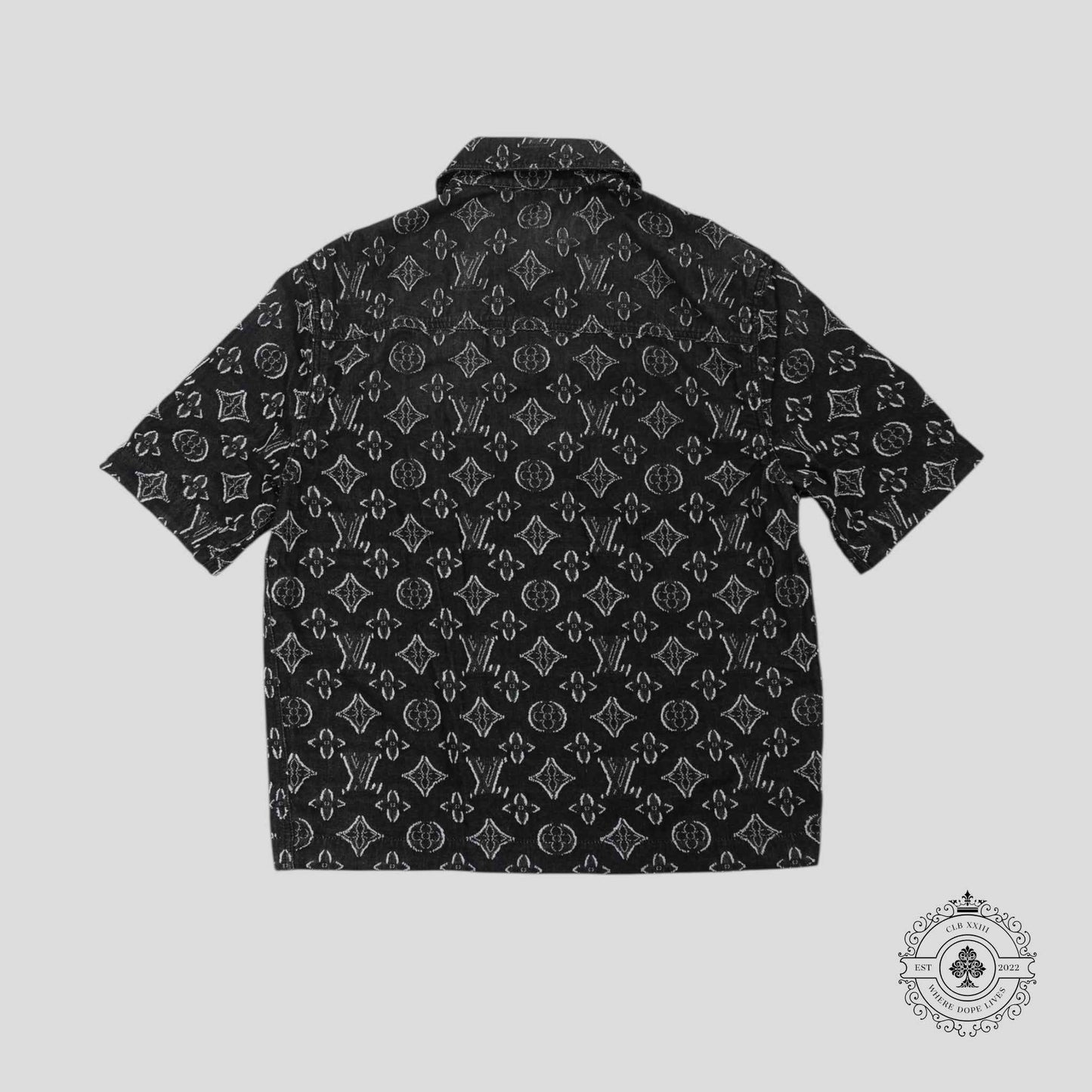Louis Vuitton Monogram Chambray Shirt in Grey