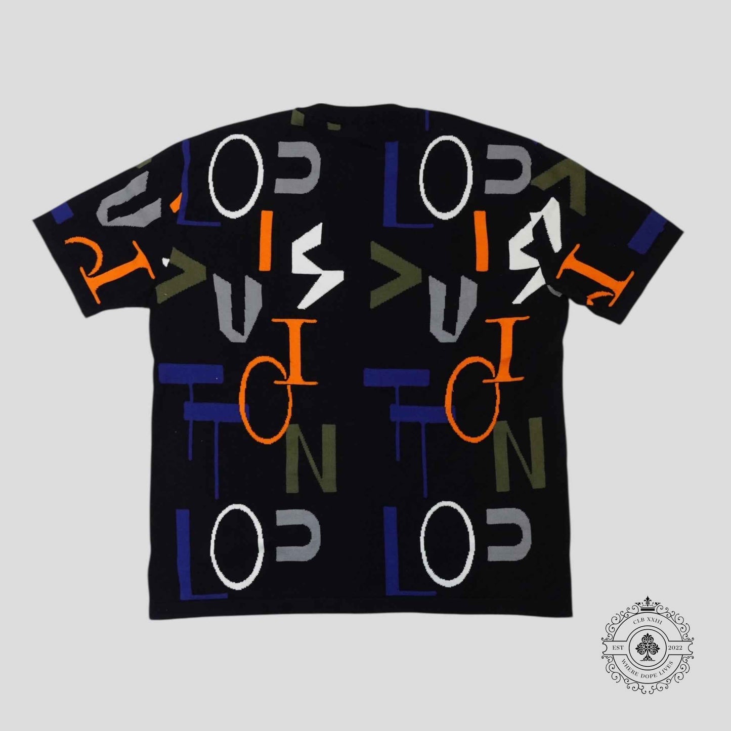Louis Vuitton LV Electric Intarsia Tee in Black