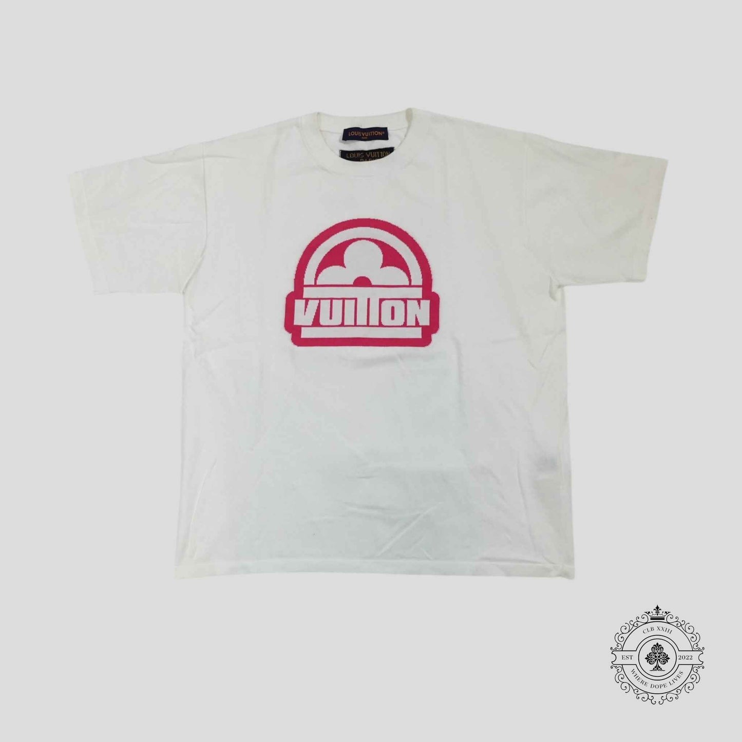 Louis Vuitton Graphic Short Sleeve Crewneck in White