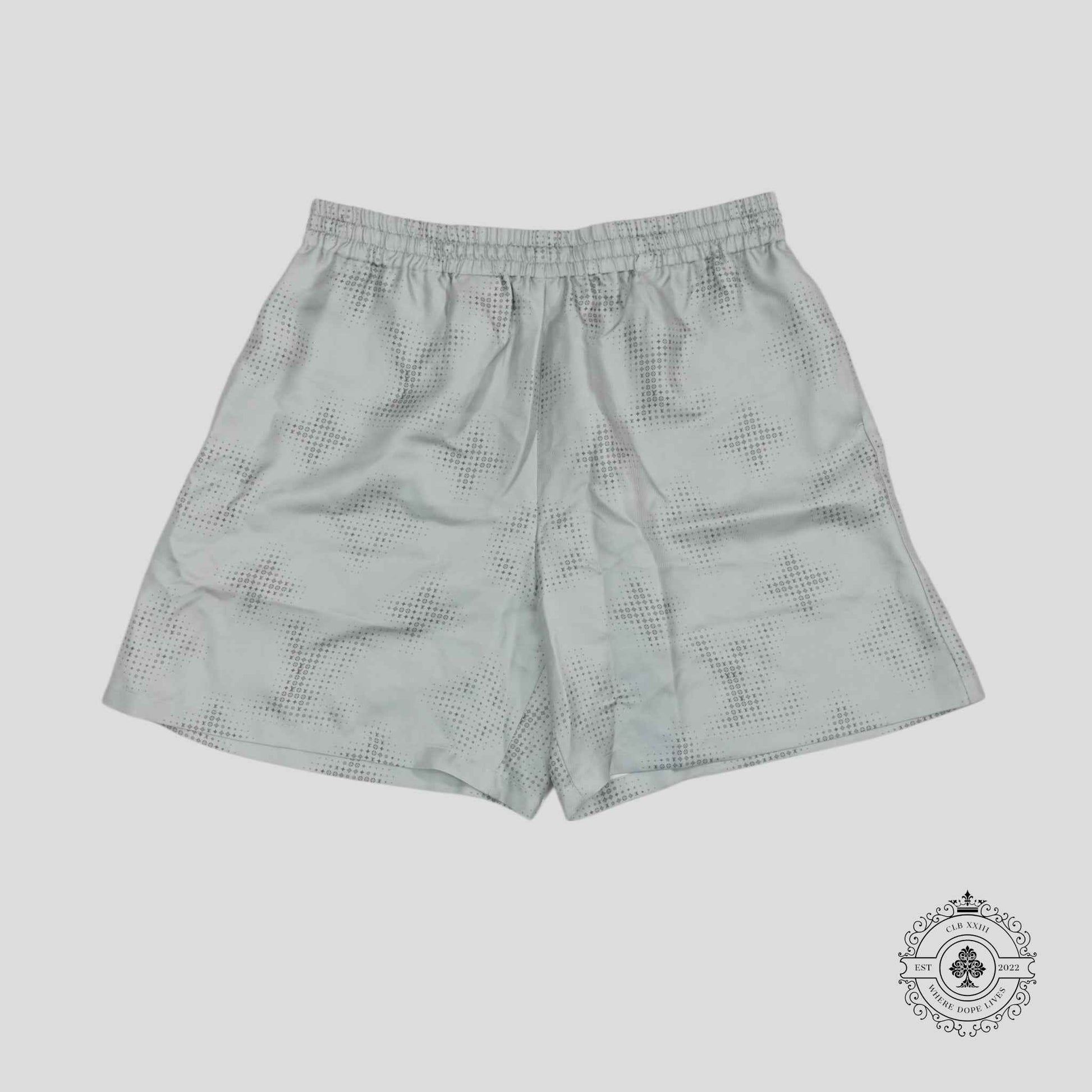 Louis Vuitton Pixelate Monogram Silk Shorts in Grey