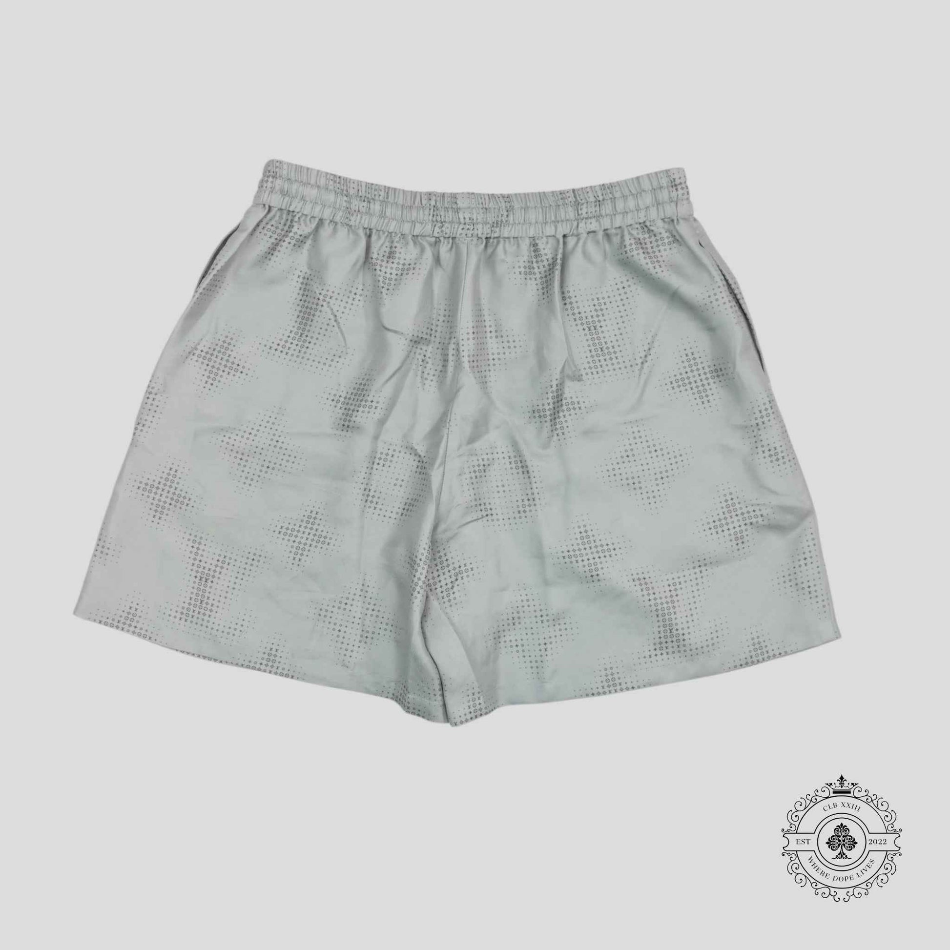 Louis Vuitton Pixelate Monogram Silk Shorts in Grey