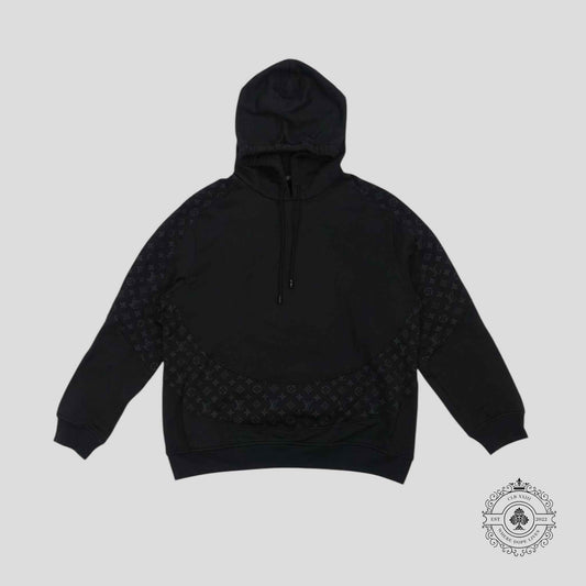 Louis Vuitton Monogram Circle Cut Hoodie in Black
