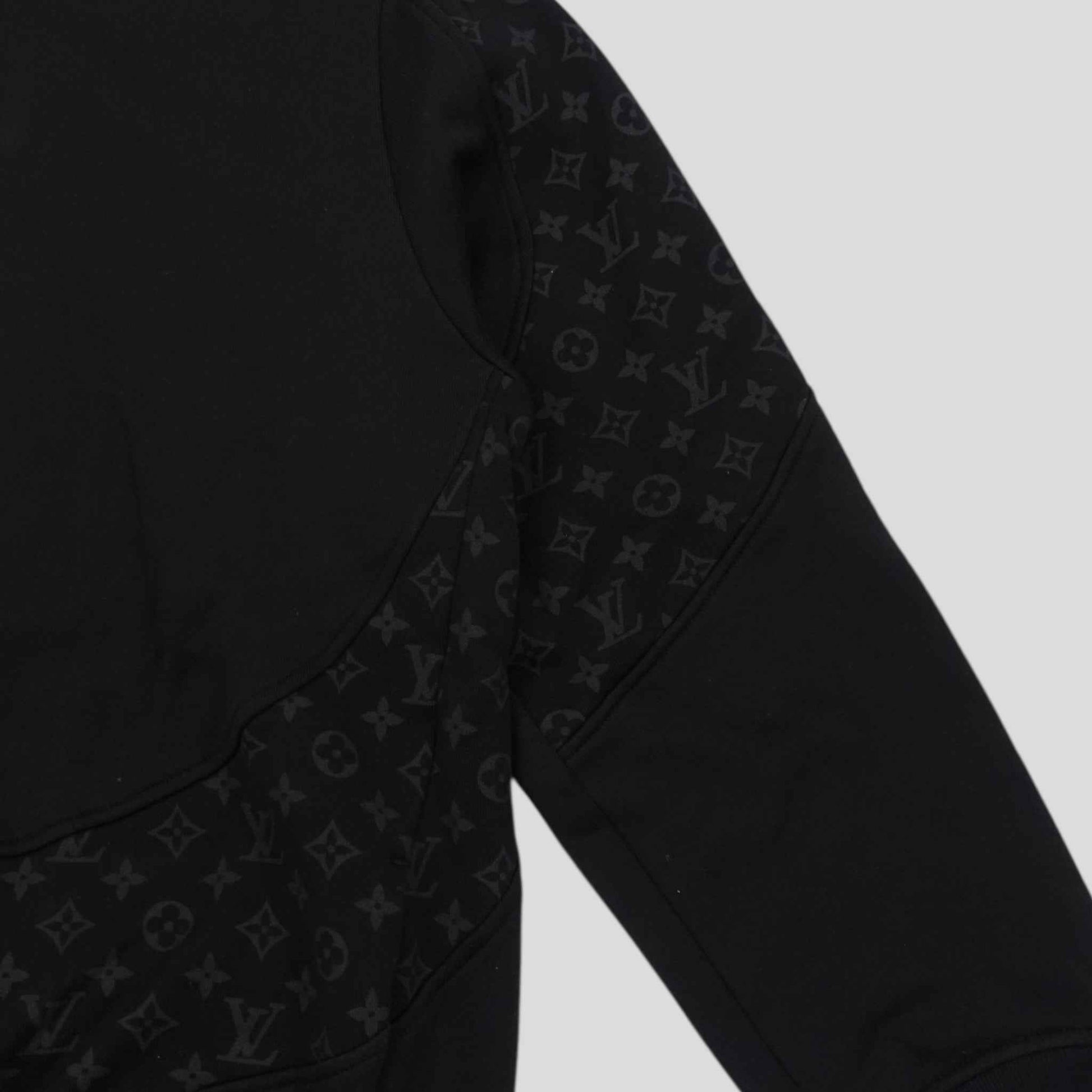 Louis Vuitton Monogram Circle Cut Hoodie in Black