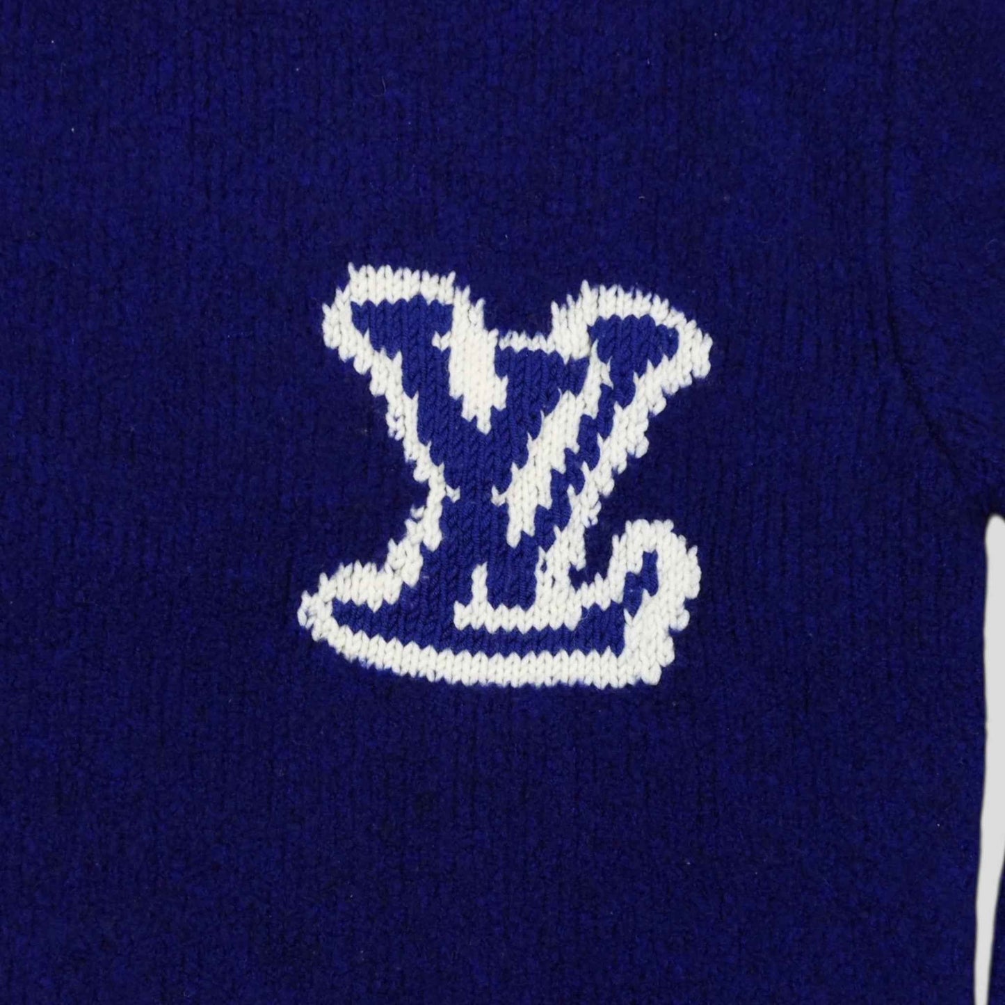Louis Vuitton LV Jacquard Sweater in Royal Blue