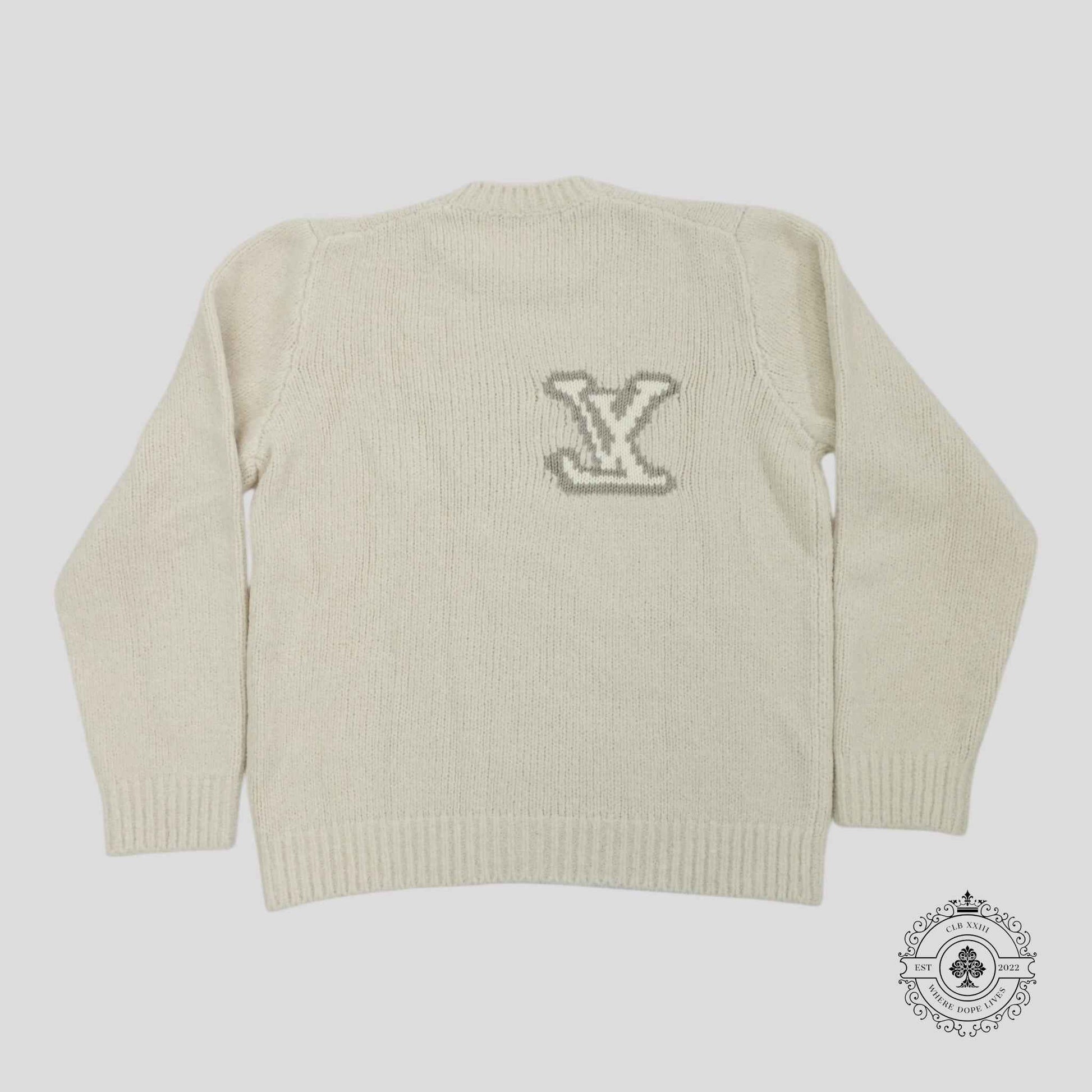 Louis Vuitton LV Jacquard Sweater in Cream
