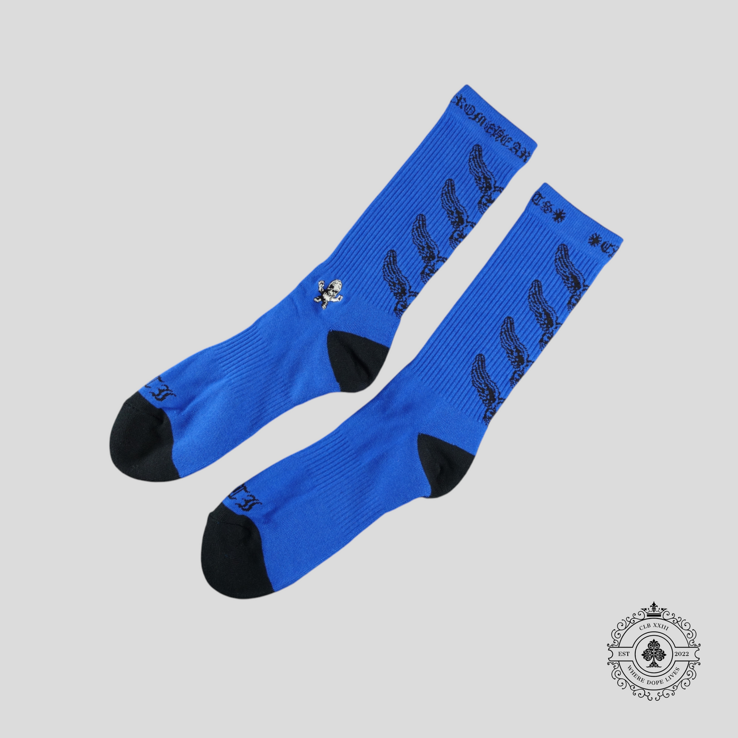 Chrome Hearts Foti Socks in Blue