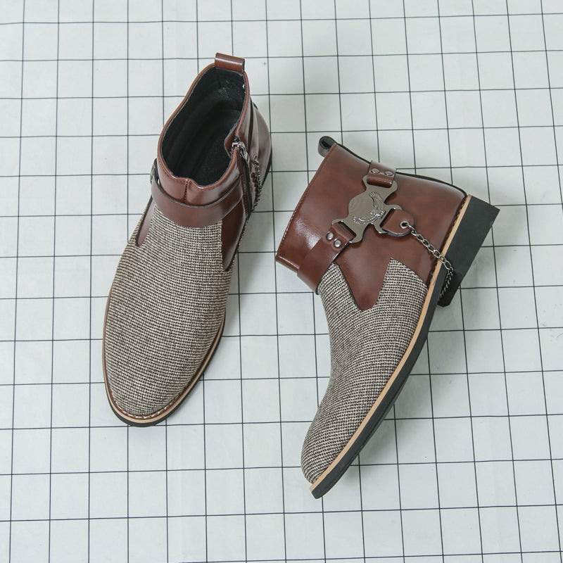 MLB LTHR-06 Ankle Boots - Luxuryurbanwear
