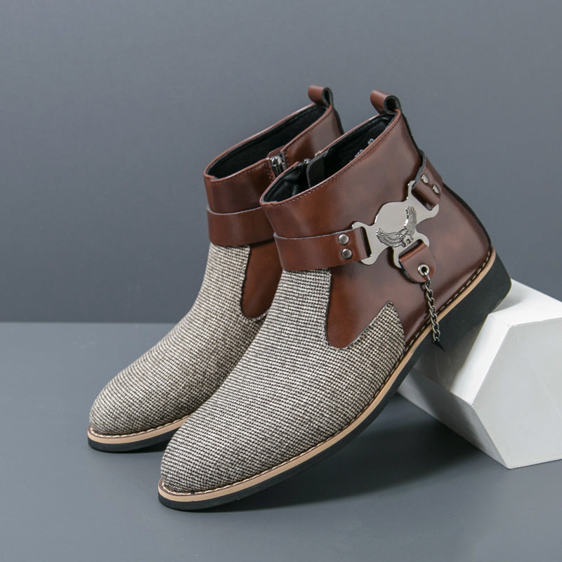 MLB LTHR-06 Ankle Boots - Luxuryurbanwear