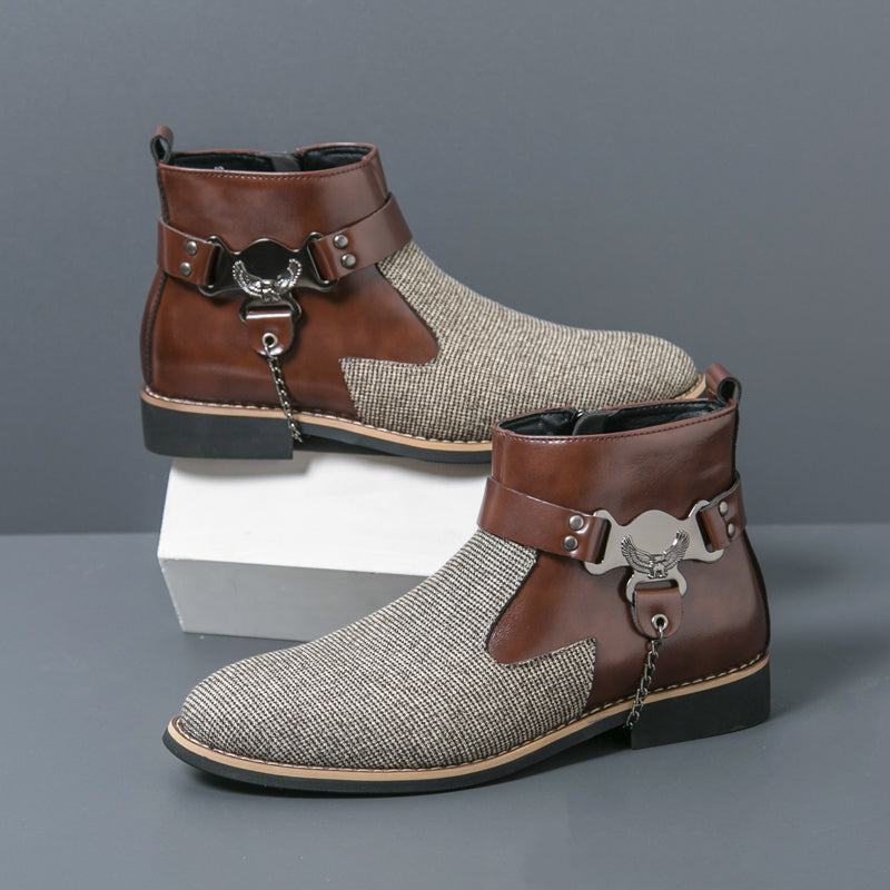 MLB LTHR-06 Ankle Boots - Luxuryurbanwear