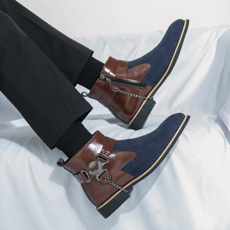 MLB LTHR-06 Ankle Boots - Luxuryurbanwear