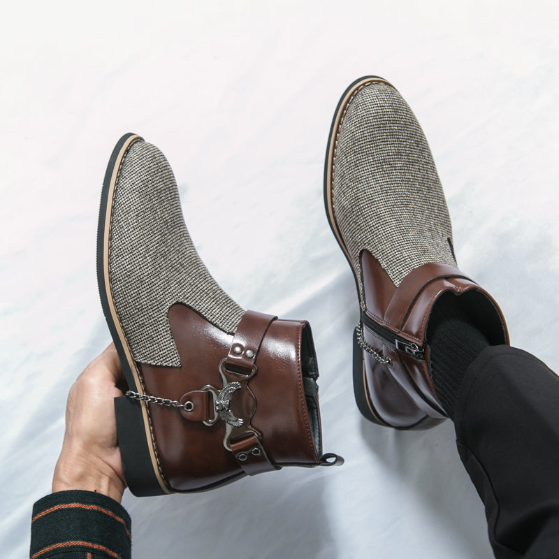MLB LTHR-06 Ankle Boots - Luxuryurbanwear