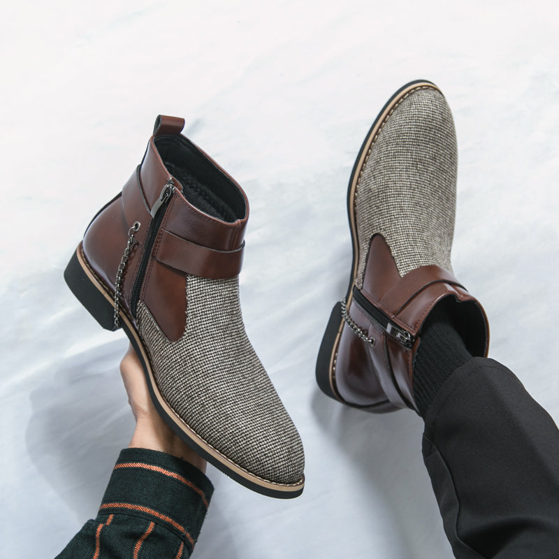 MLB LTHR-06 Ankle Boots - Luxuryurbanwear