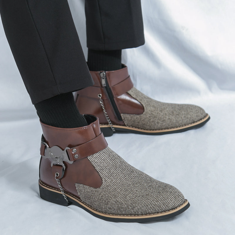 MLB LTHR-06 Ankle Boots - Luxuryurbanwear