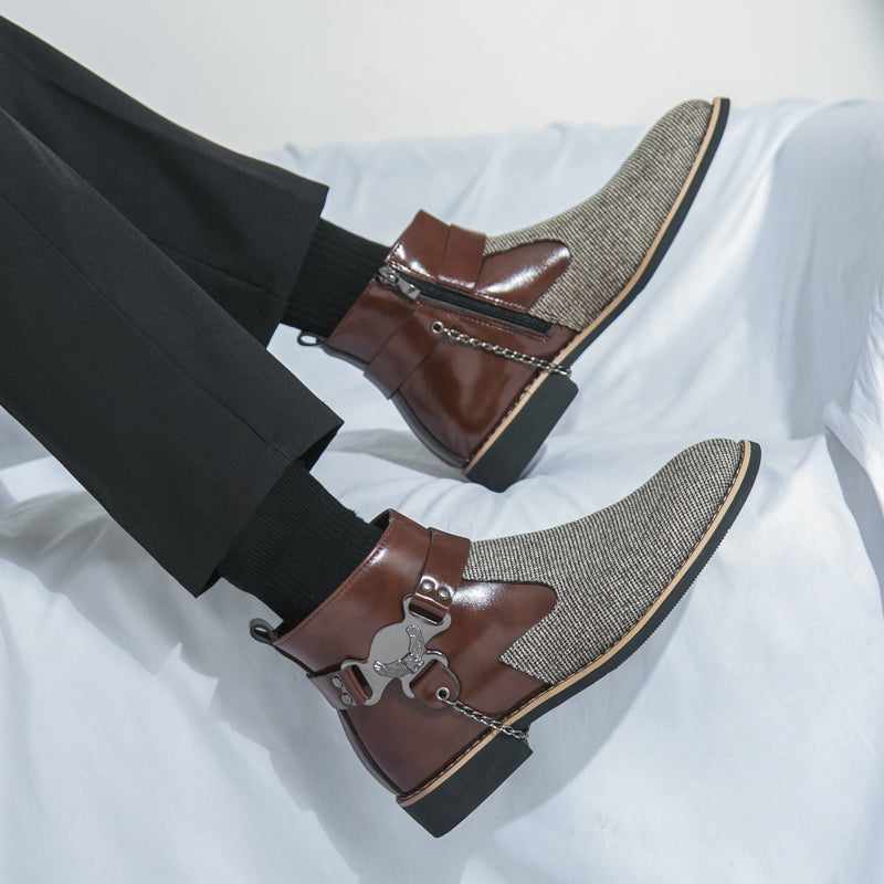 MLB LTHR-06 Ankle Boots - Luxuryurbanwear