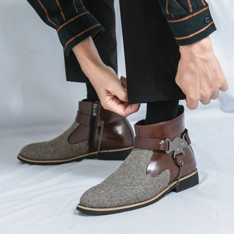 MLB LTHR-06 Ankle Boots - Luxuryurbanwear