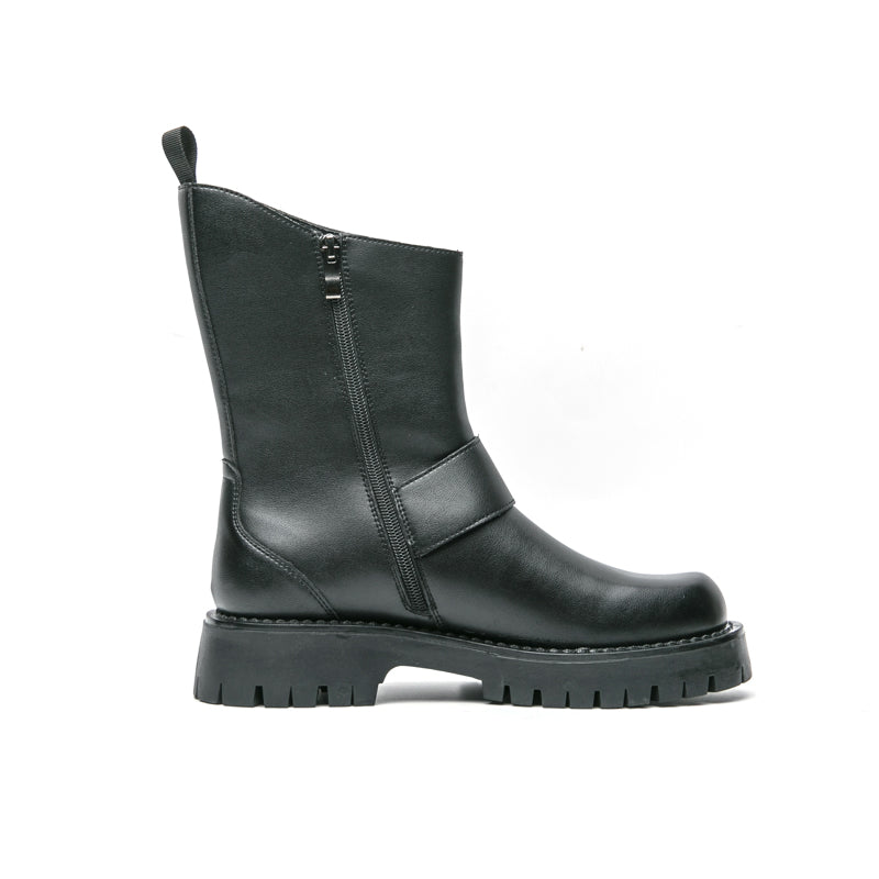 MLB LTHR-11 Rugged Mid-Calf Boots - Luxuryurbanwear