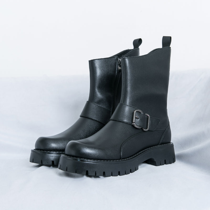 MLB LTHR-11 Rugged Mid-Calf Boots - Luxuryurbanwear