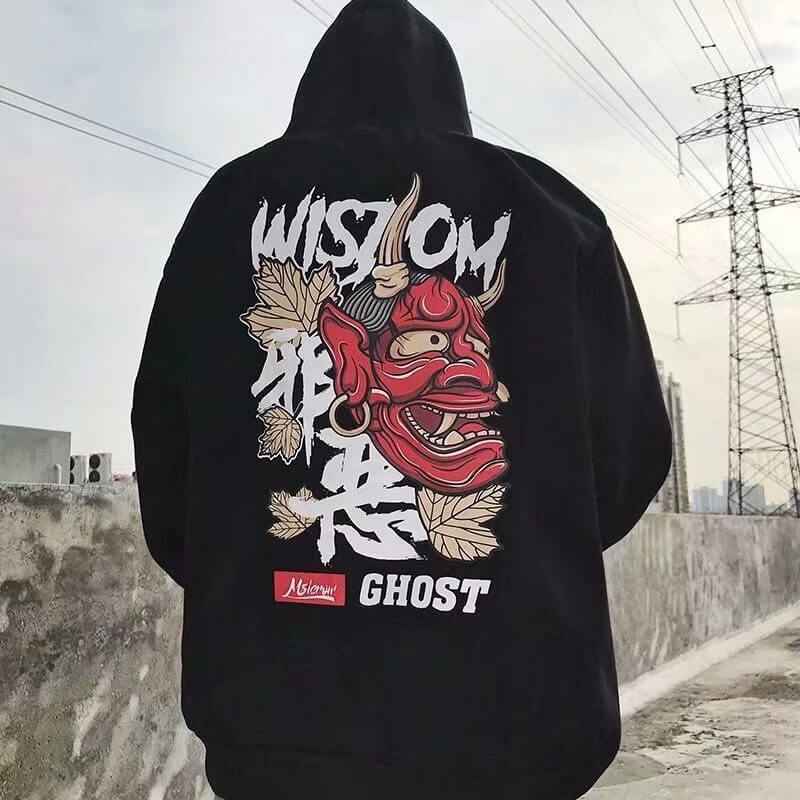 Demon Hoodie Japanese Oni hoodie
