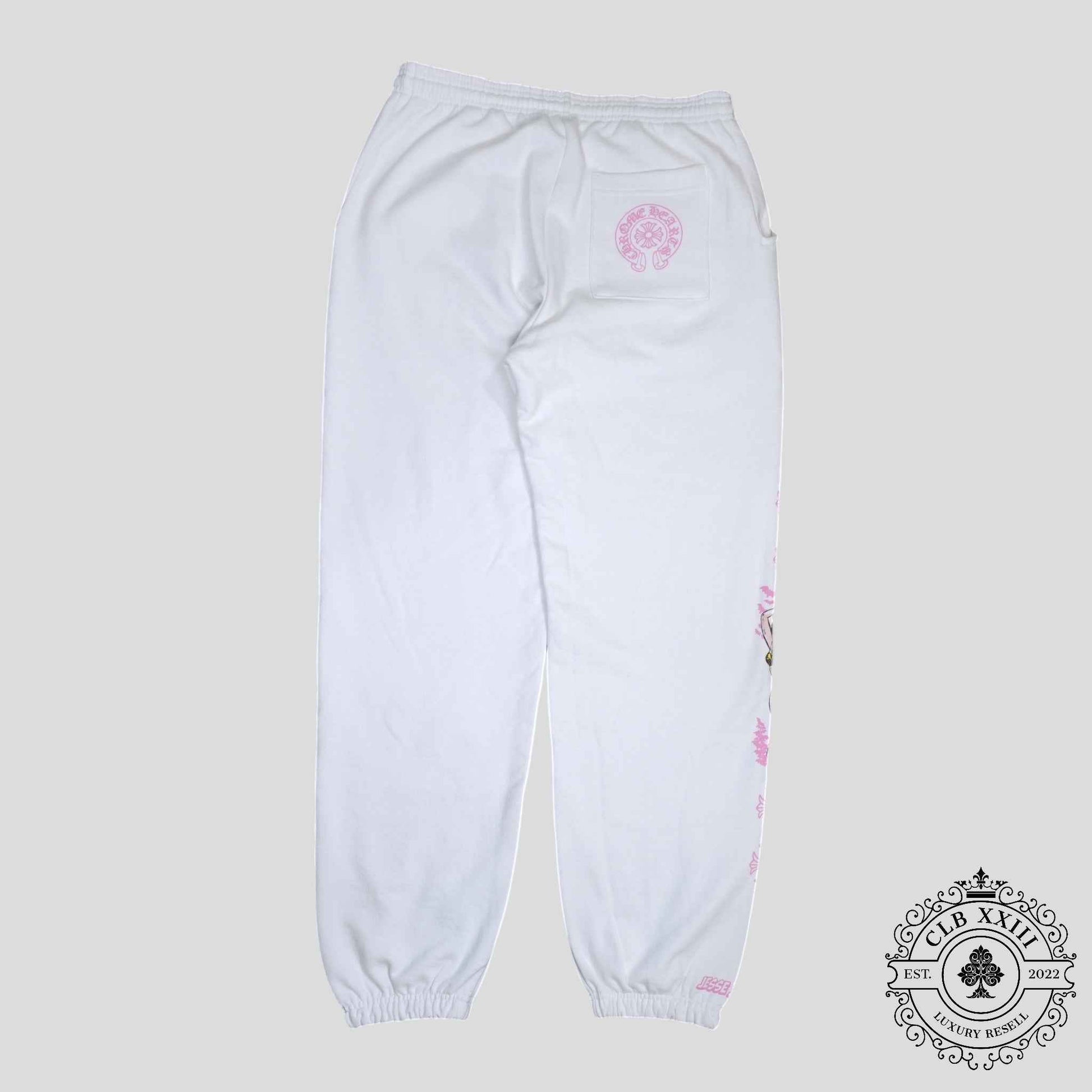 Chrome Hearts Deadly Doll Sweatpants in White