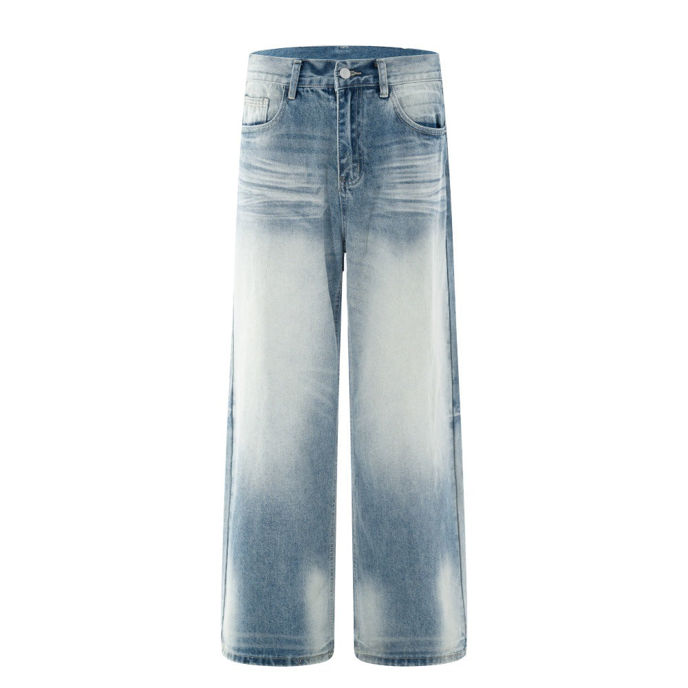 LUW Street Fashion Washed Denim Pant D002 - Luxuryurbanwear