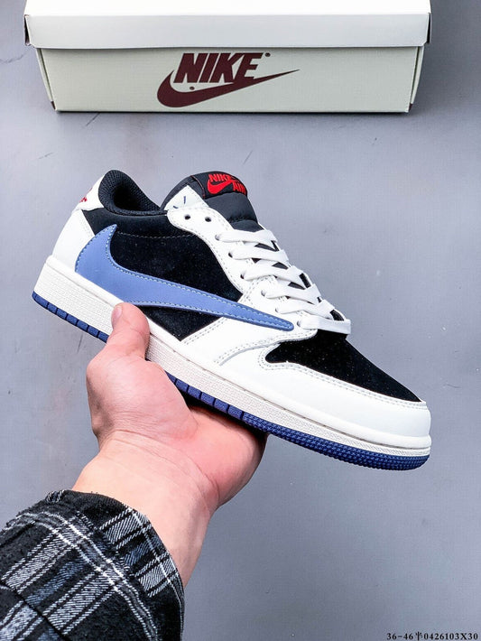 Travis Scott x Air Jordan 1 Low Low Hooked Black Jade - Luxuryurbanwear
