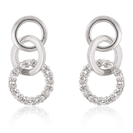 Finish Triplet Hooplet Earrings