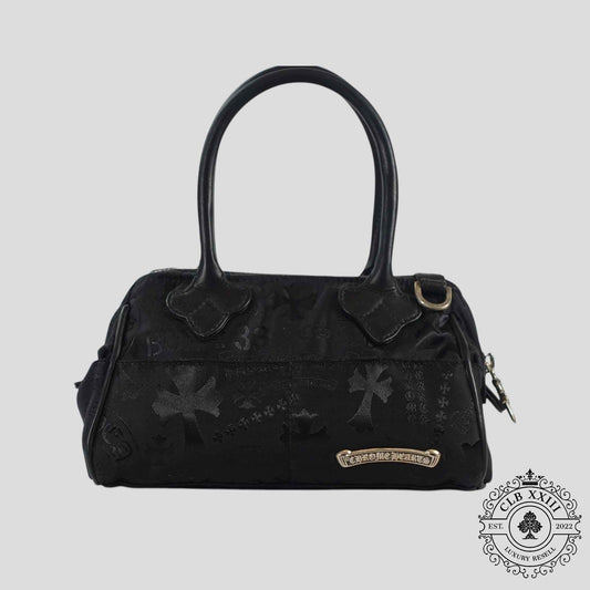 Chrome Hearts Multi Motif Nylon Mini Handbag in Black