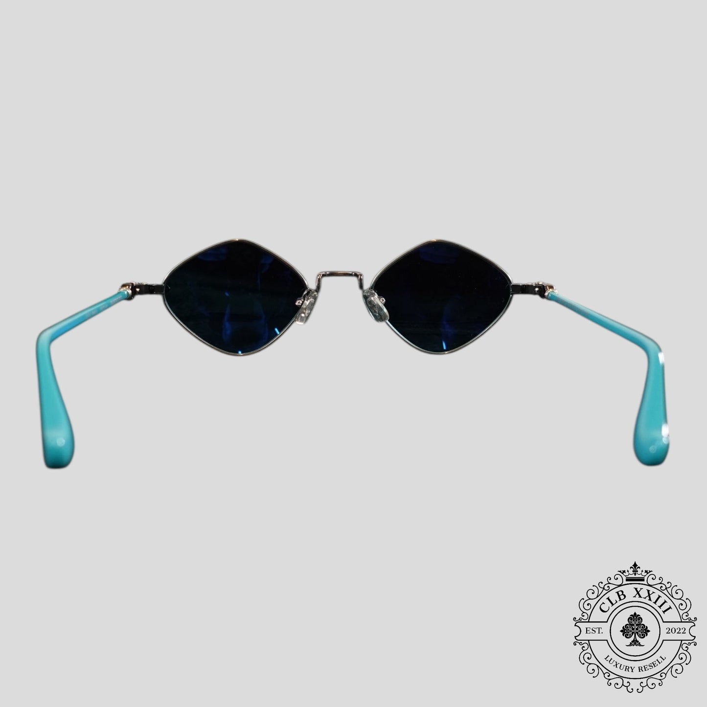 Chrome Hearts Diamond Dog Sunglasses in Blue