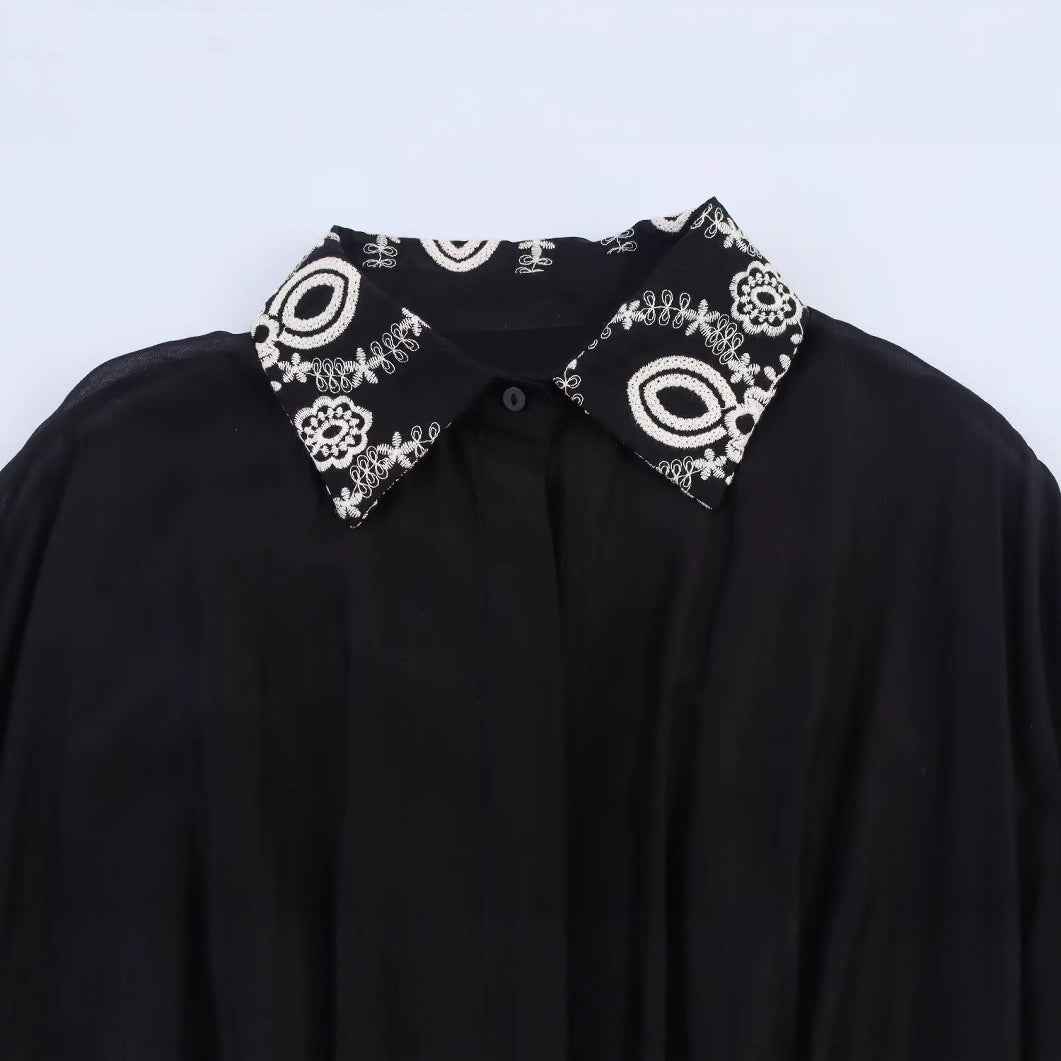 Elegant Embroidered Dress, Central Park | Women - BYMANYC ® New York