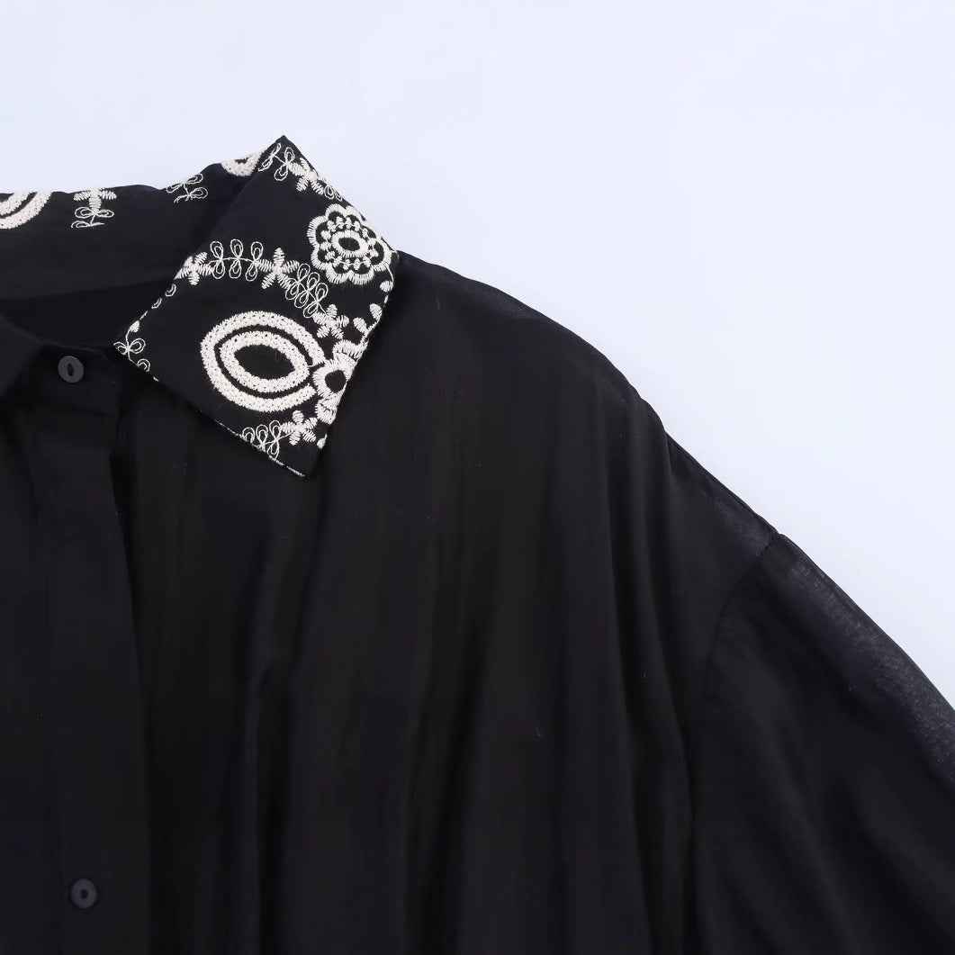 Elegant Embroidered Dress, Central Park | Women - BYMANYC ® New York