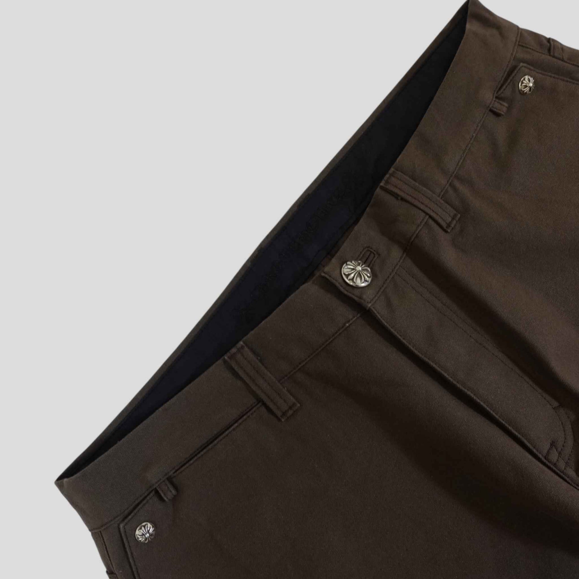 Chrome Hearts Double Knee Carpenter Pants in Brown