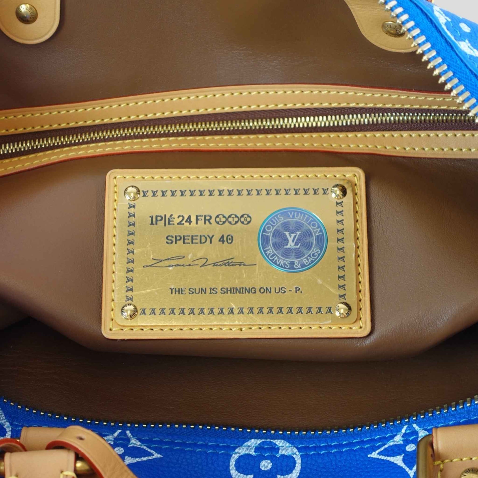 Louis Vuitton Speedy P9 Bandoulière 40 in Blue