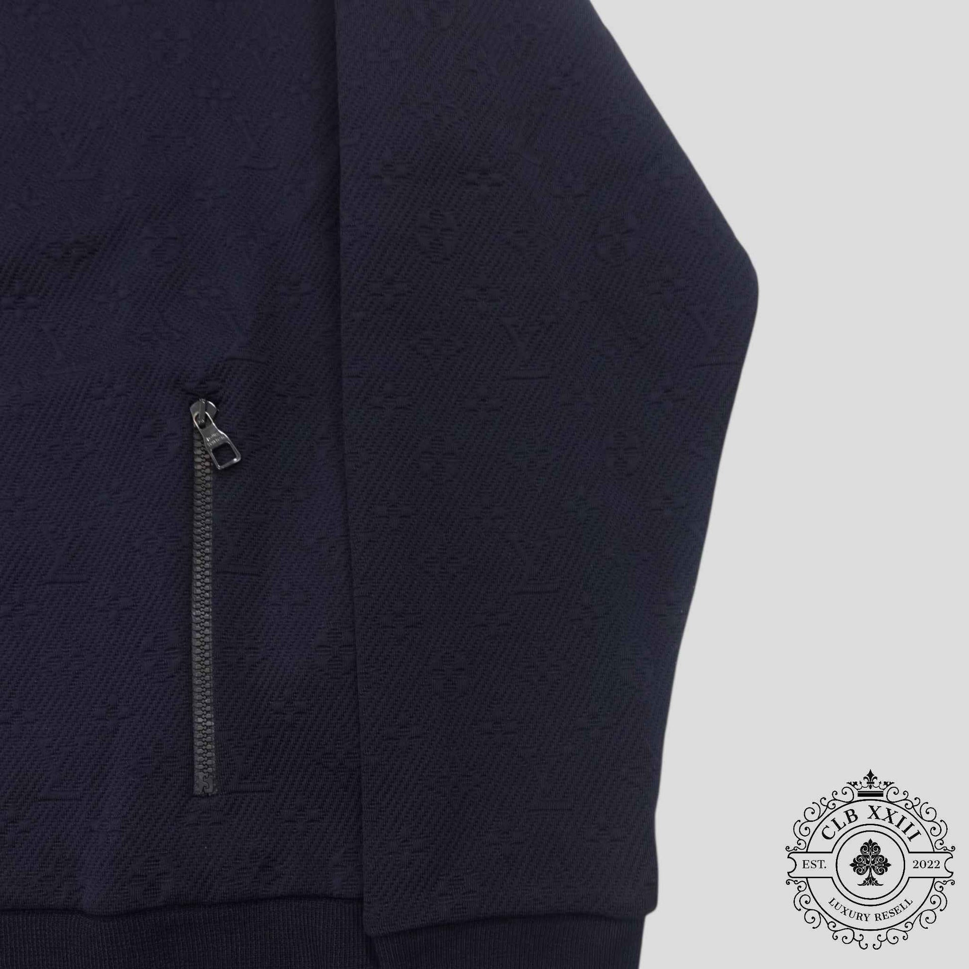 Louis Vuitton Monogram Embroidered Jacket in Navy Blue