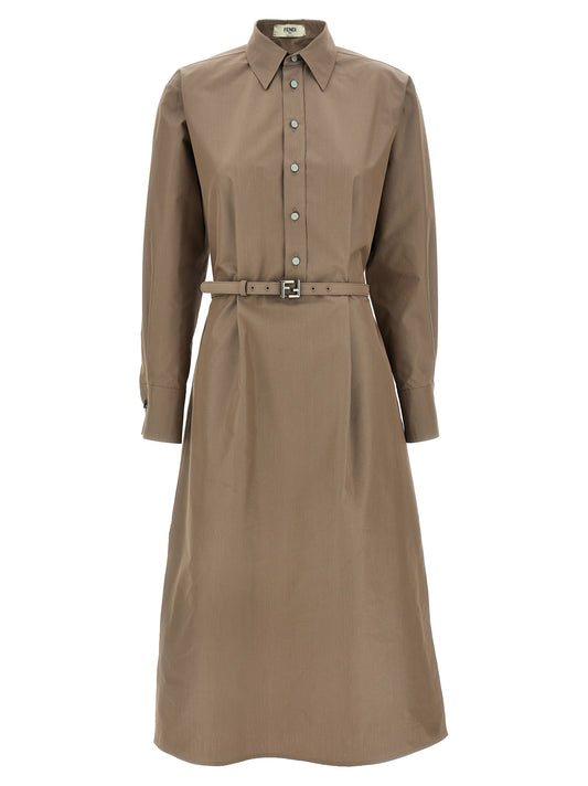Fendi Women Chemisier Midi Dress
