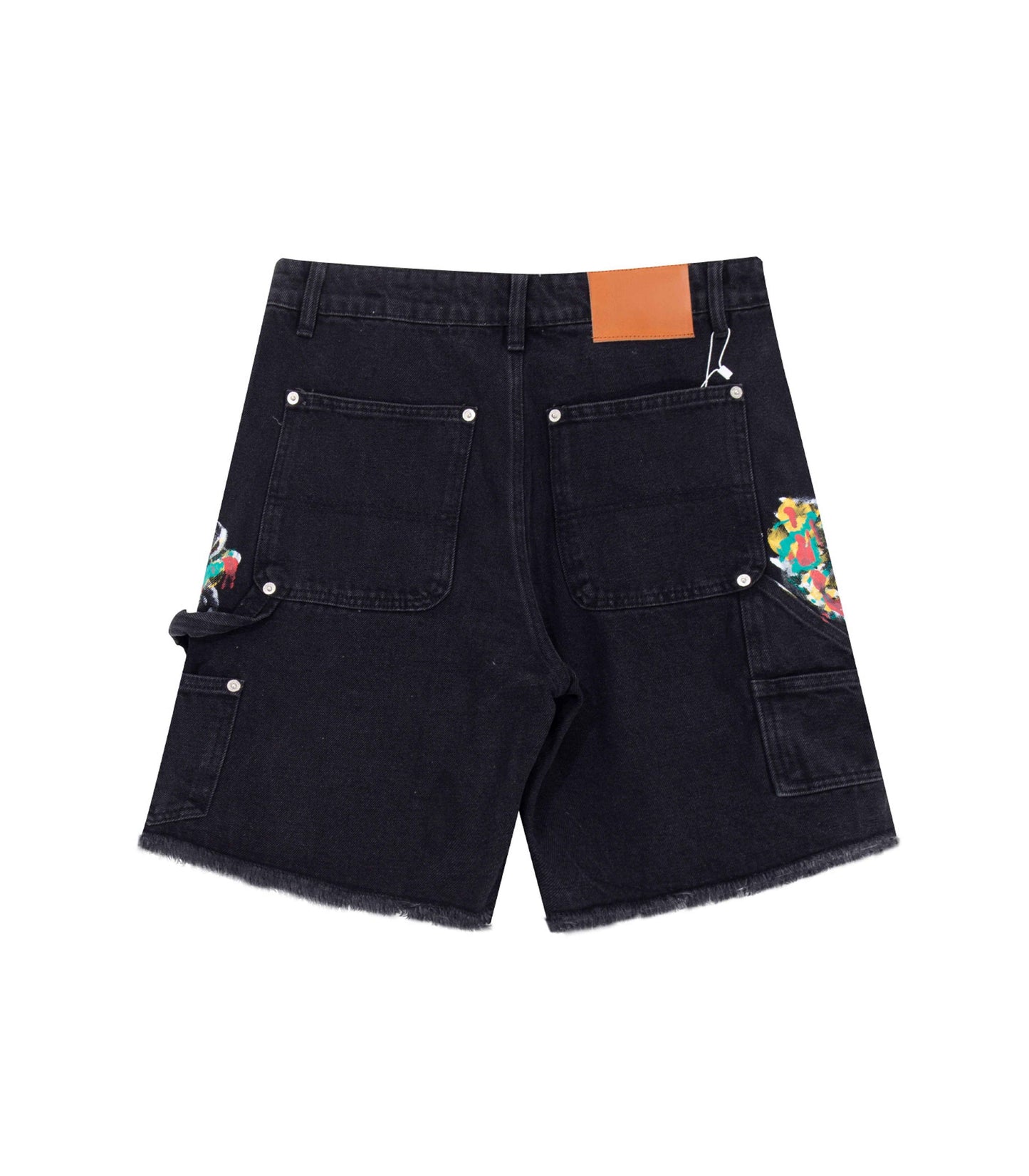 NOIR SPLIT PAINTERS SHORTS