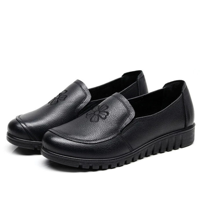Fabiana Women's Round Toe Leather Loafer Shoes - Luxuryurbanwear