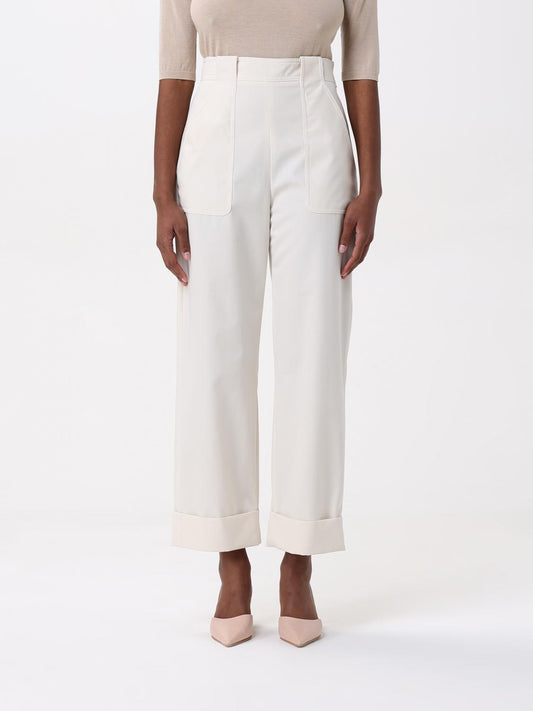 Max Mara Pants Woman White