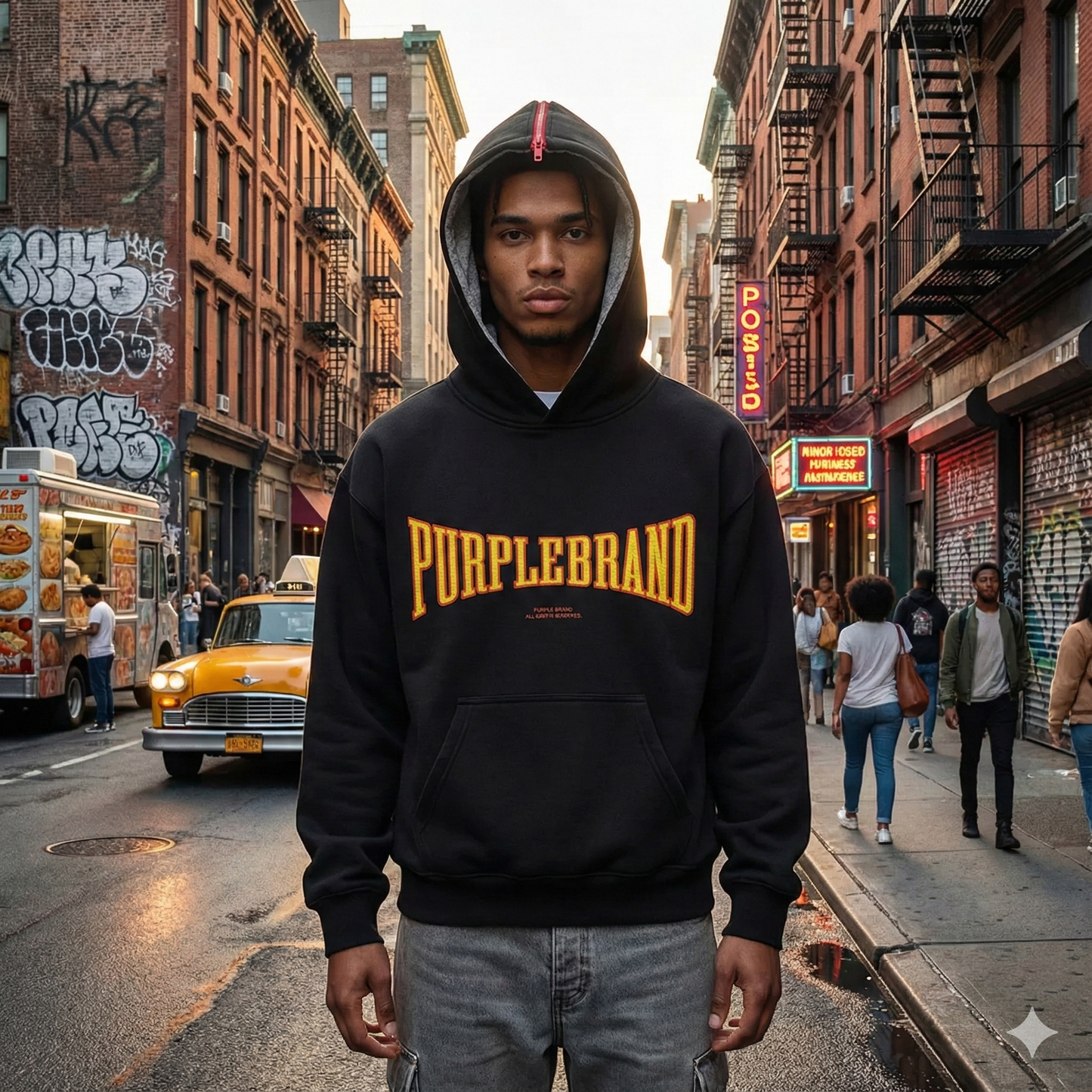 PURPLE Hoodie Graphic Logo