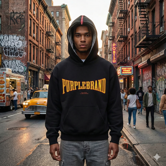 PURPLE Hoodie Graphic Logo