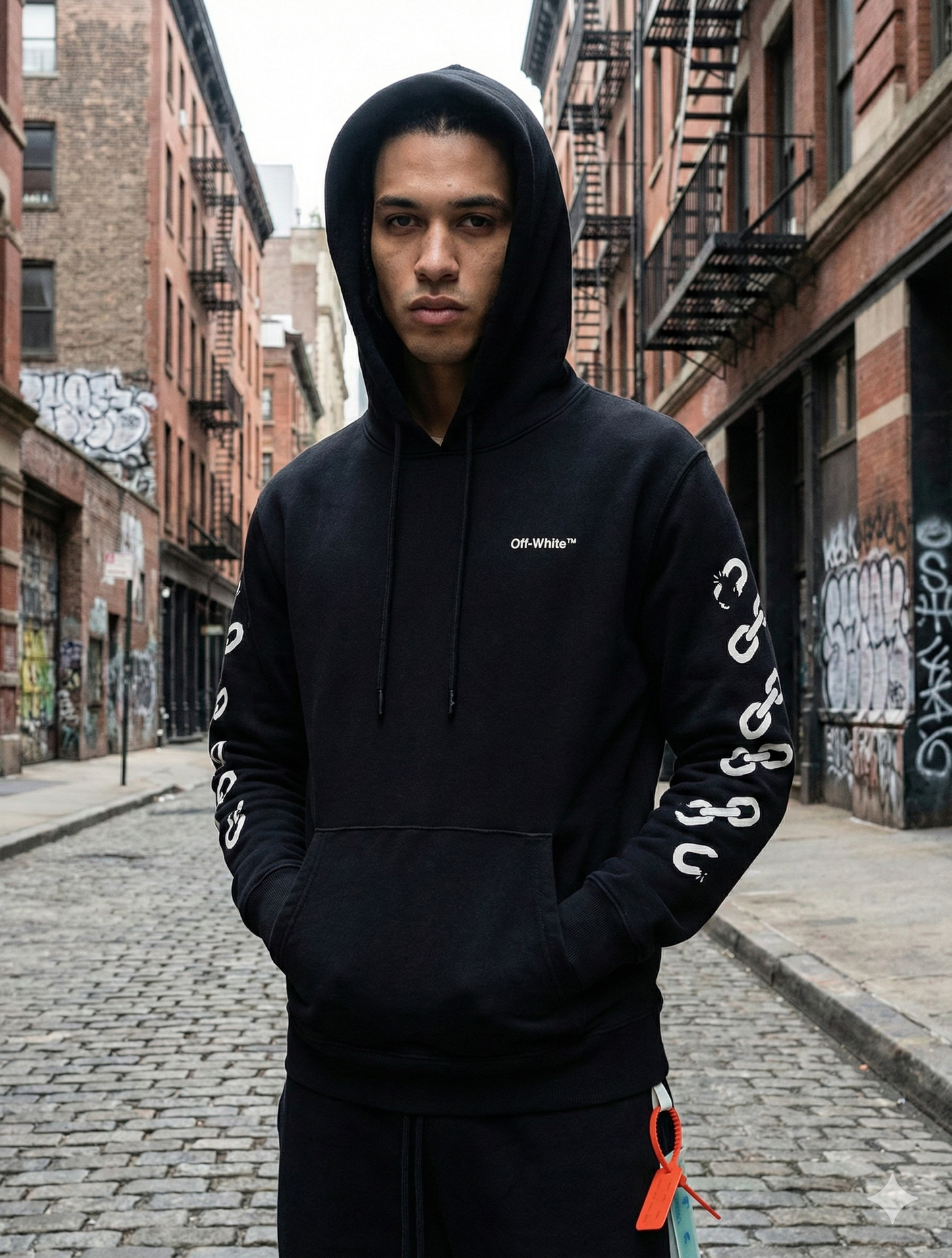 OFFWHITE Hoodie Chain Arrow