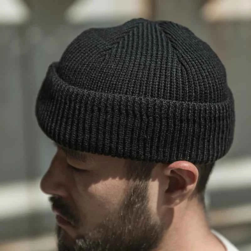 Military Wool Knit Thick Beanies