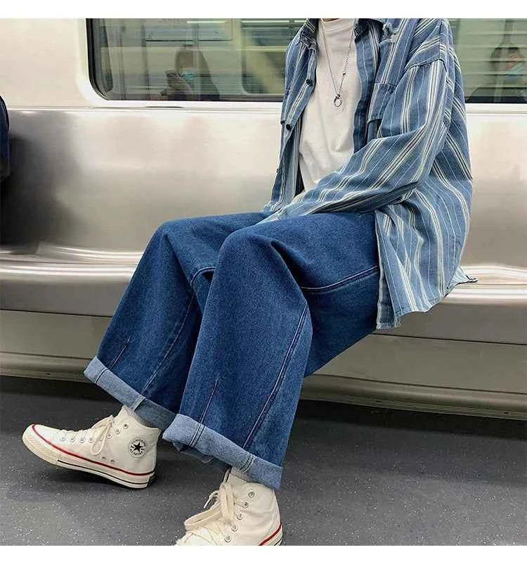 Streetwear Oversized Loose Wide Leg Denim Jeans