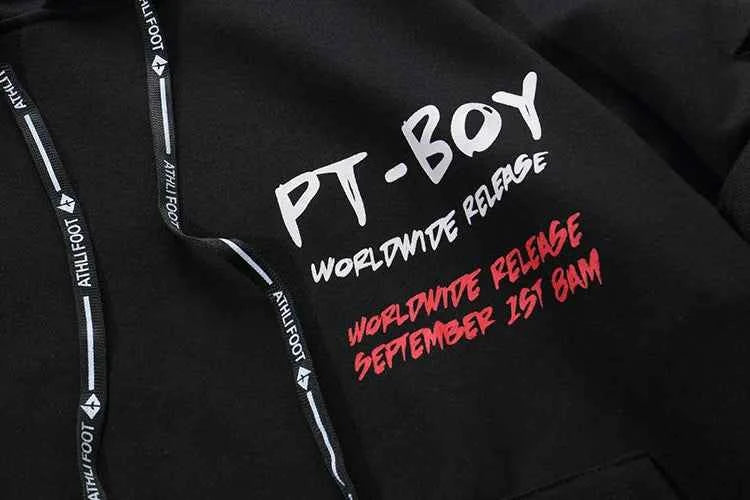 PT-Boy Japanese Men's Hip Hop streetwear Hoodie