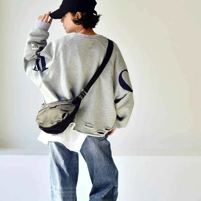 Comfort  Personality Broken Letter Sweatshirt