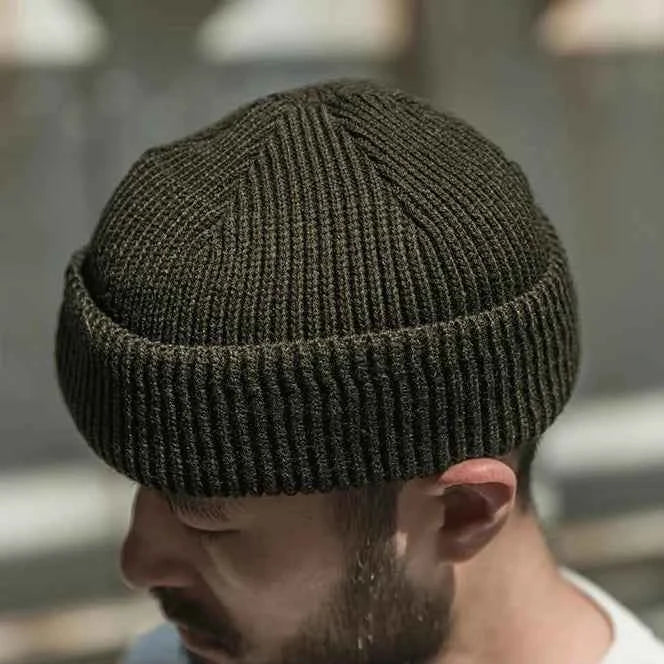 Military Wool Knit Thick Beanies