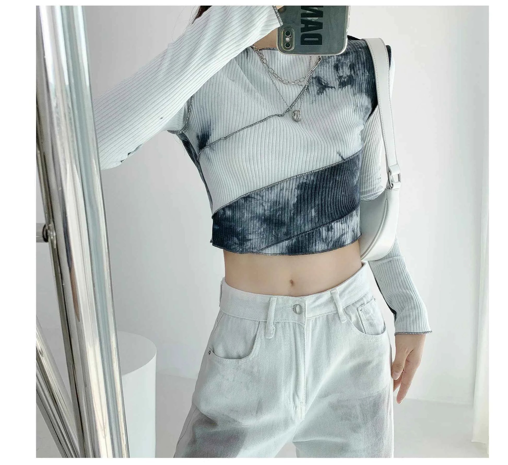 Seductive Slim Tie-Dye Long Sleeve T-Shirt